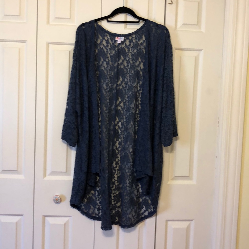 NWOT Navy Blue Lace Shirley.